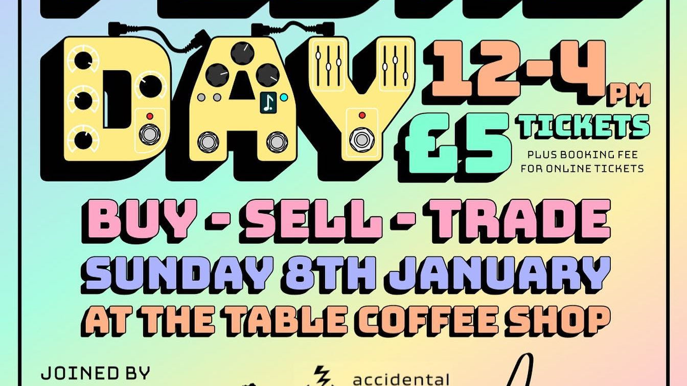 T.R.Music Walsall presents 'PEDAL DAY'! 8th January 2023 12-4pm
