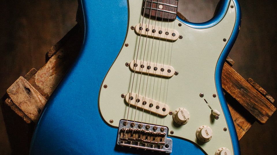 Hand cut top nut and setup for a very nice '60 Custom Shop Strat