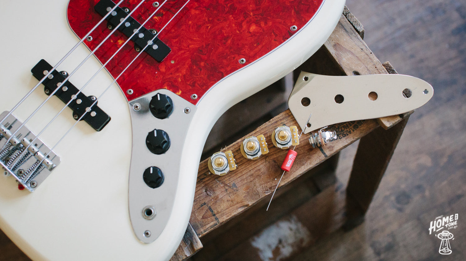 How-to guide - Making a right handed Jazz Bass (1963 onward) spec wiring loom