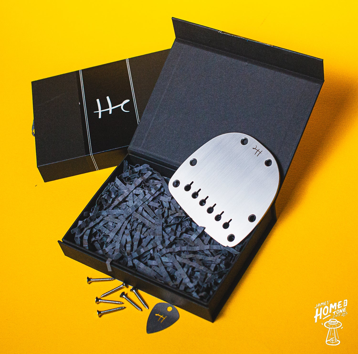 Halon Guitar Parts Offset guitar hardtail conversion vibrato plate satin finish