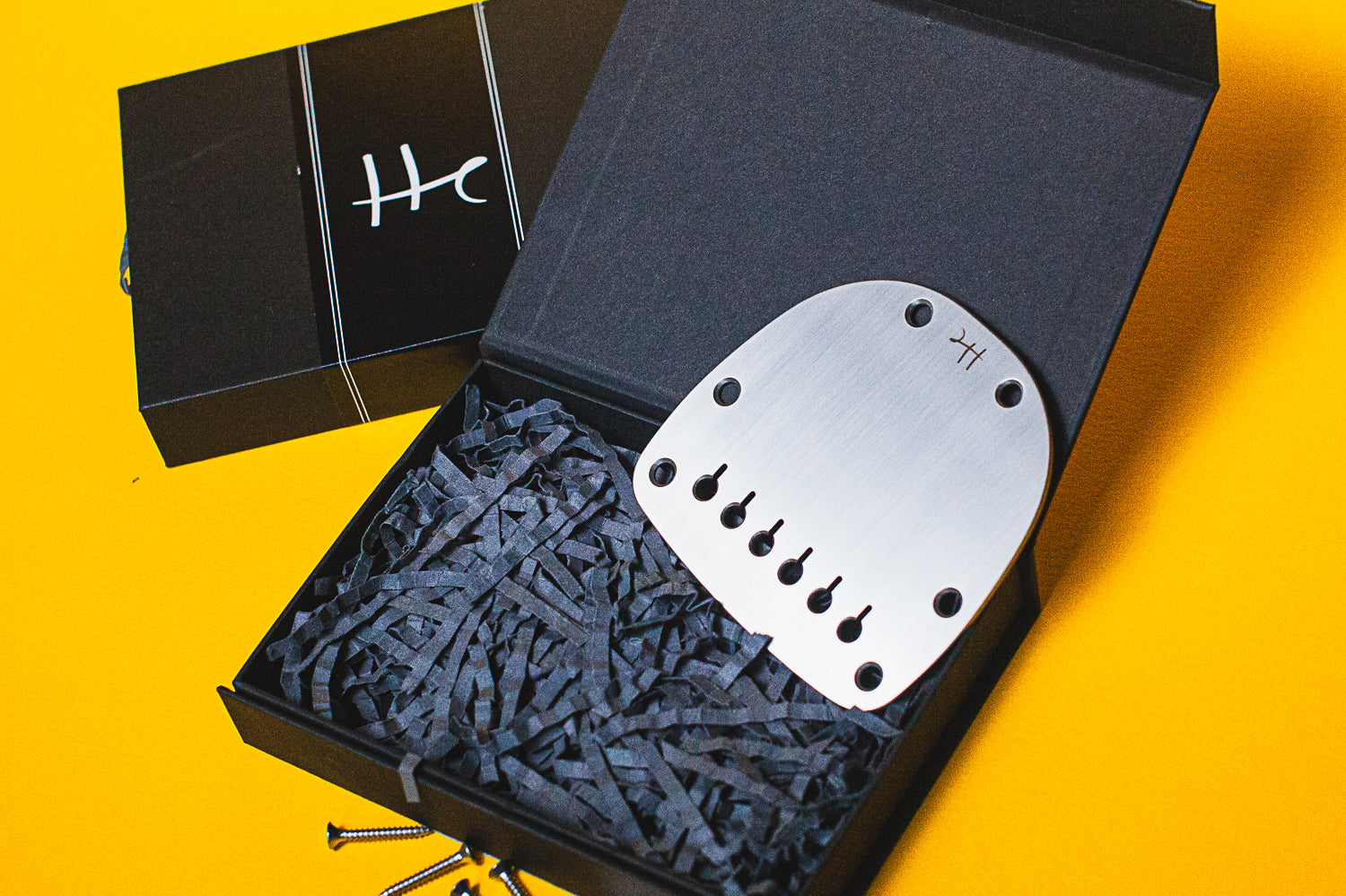 Halon Guitar Parts Offset guitar hardtail conversion vibrato plate satin finish