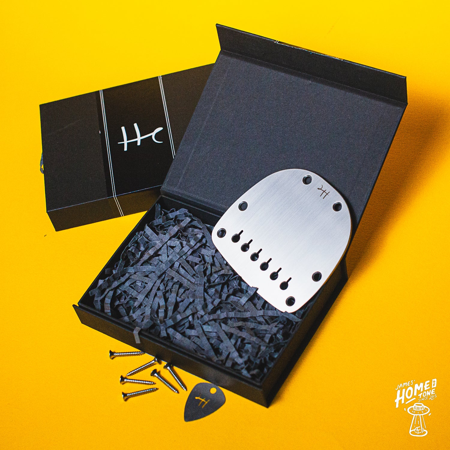 Halon Guitar Parts Offset guitar hardtail conversion vibrato plate satin finish