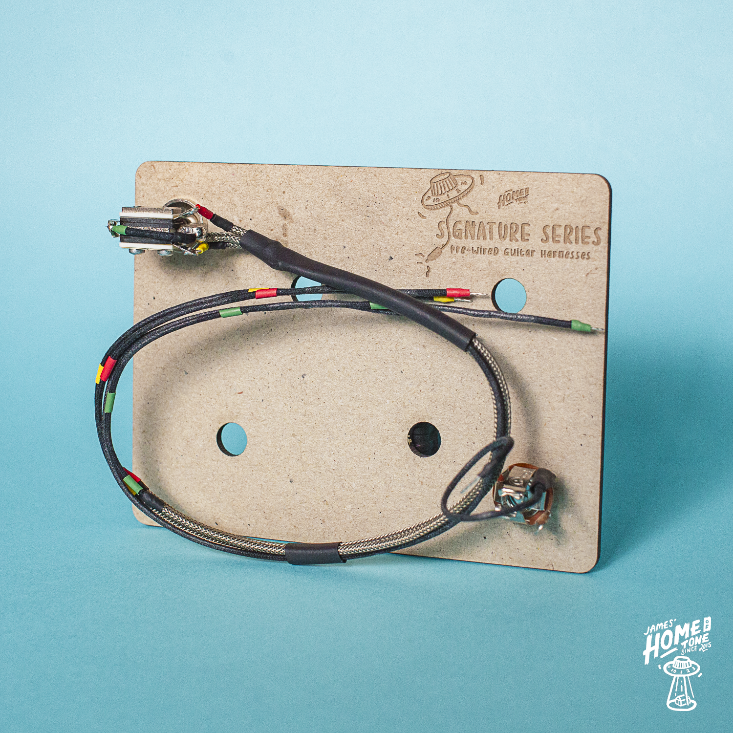 Home of Tone Signature Series nickel les paul toggle switch harness loom separate lead outs