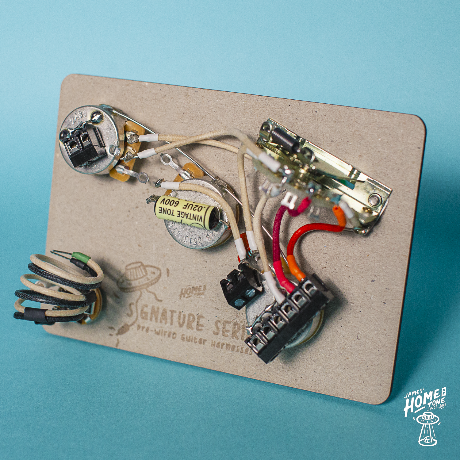 Home of Tone Solderless Series Blend style Stratocaster pre wired harness wiring loom