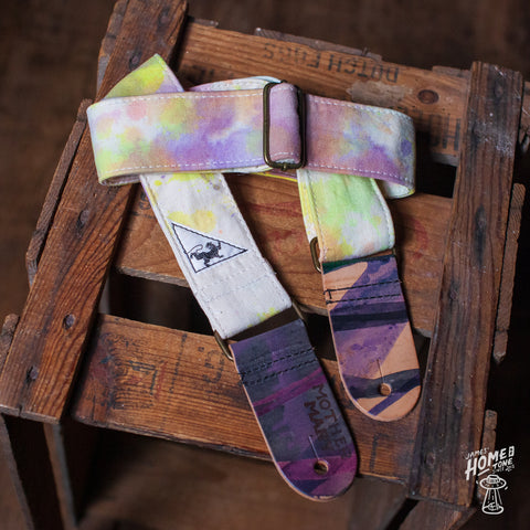Mother Mary Company handmade guitar strap -  'Tie Dye'