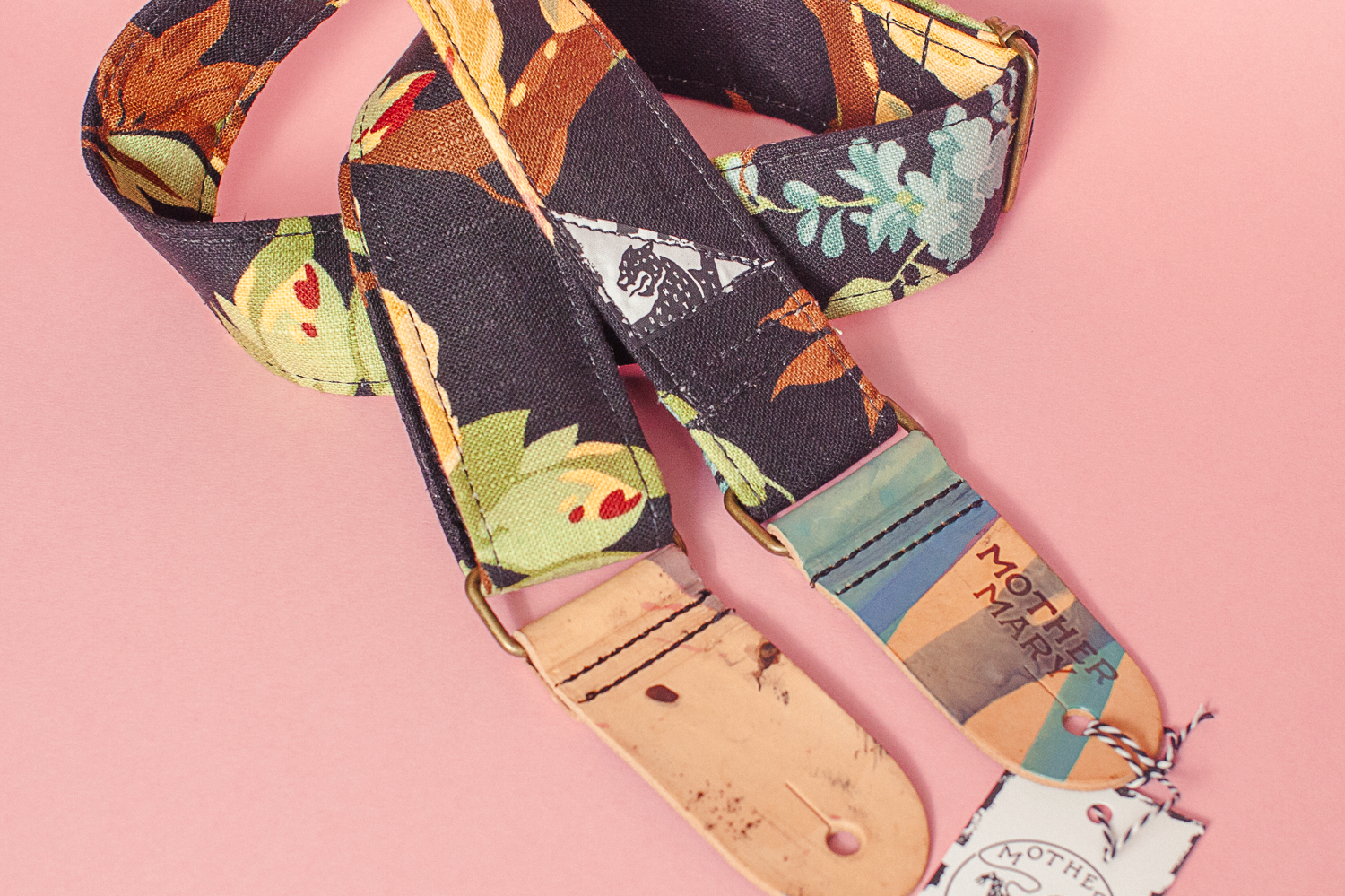 Mother Mary Company 'Night Garden' guitar strap