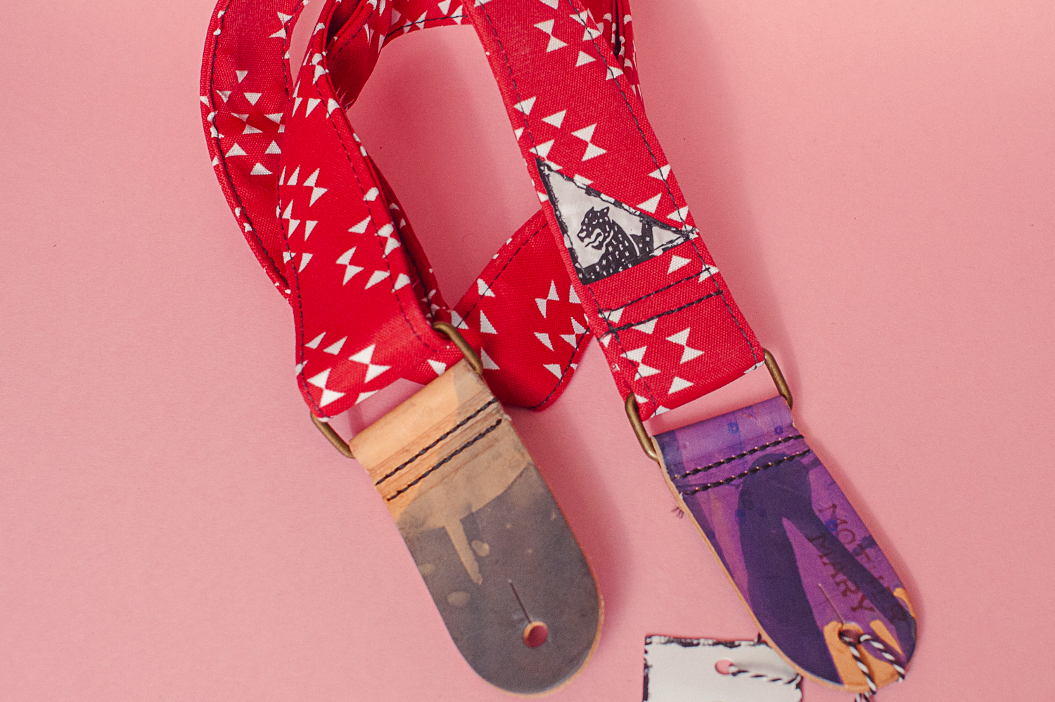 Mother Mary Company Red Pony guitar strap 1