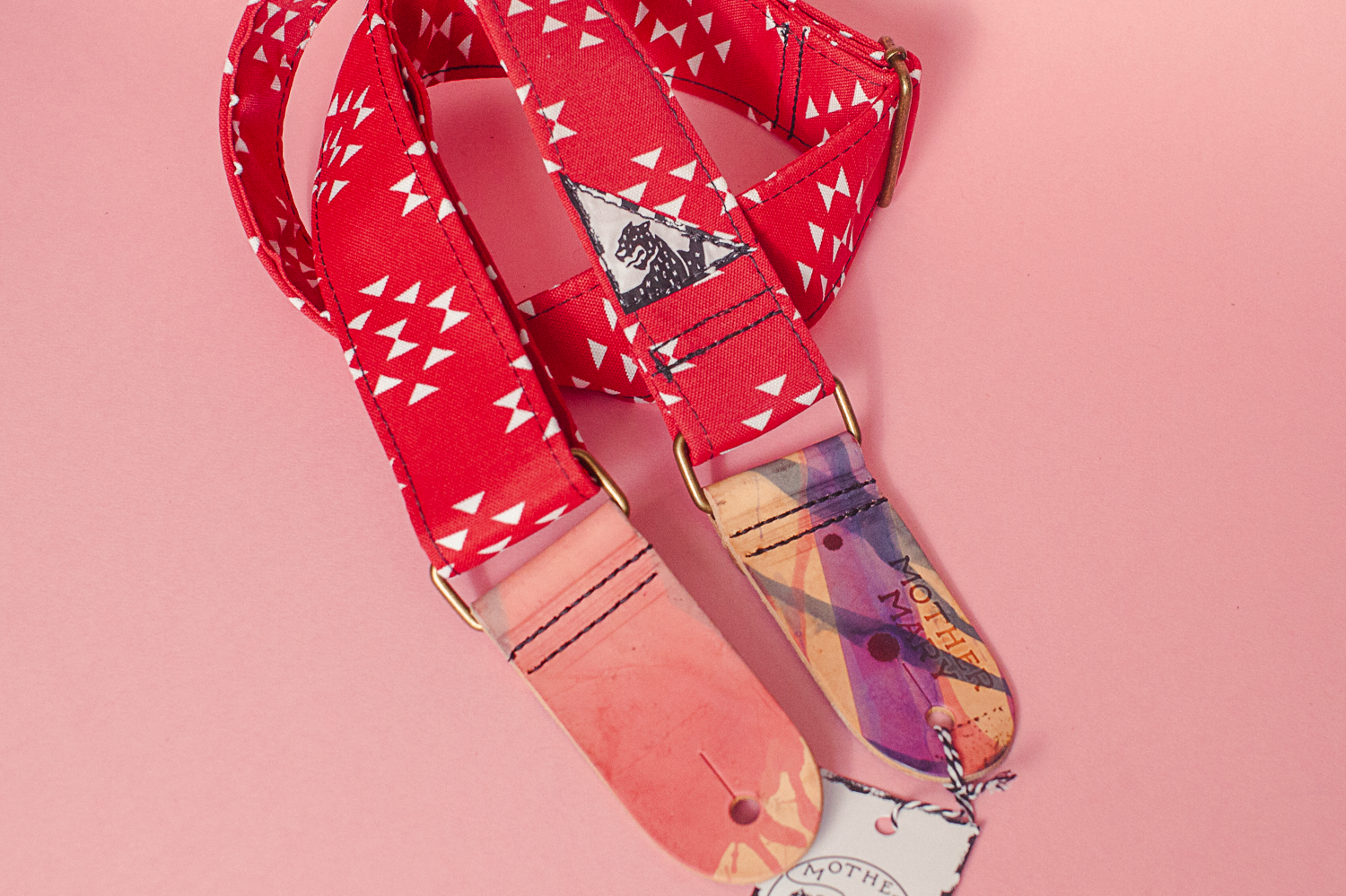 Mother Mary Company Red Pony guitar strap 2