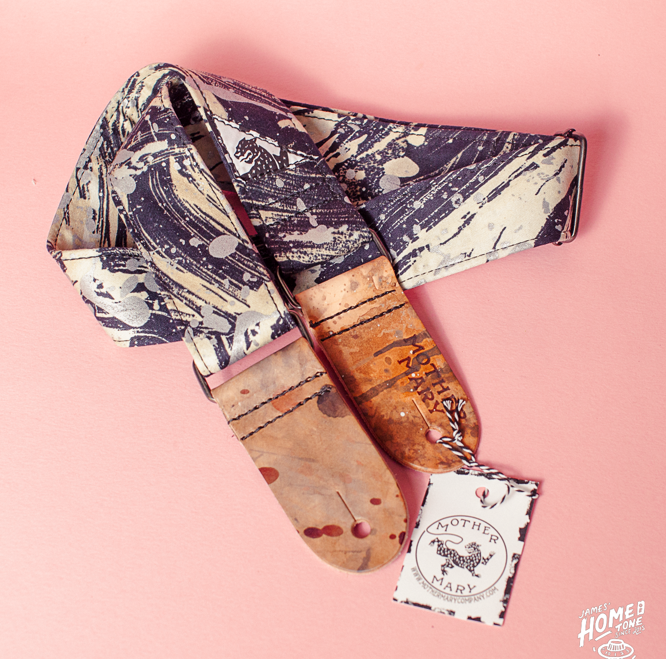 Mother Mary Company guitar strap Pollock 1