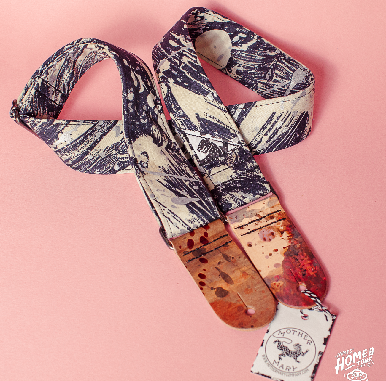 Mother Mary Company guitar strap Pollock 2