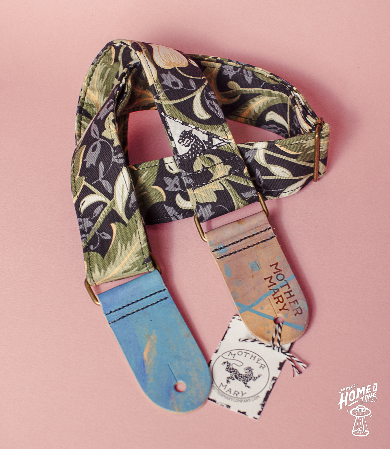 Mother Mary Company guitar strap Saltburn floral 1