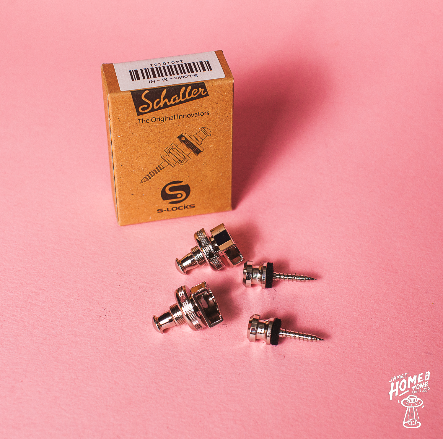 Schaller S-Lock strap lock set in nickel