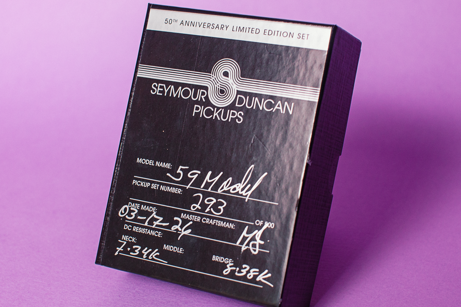 Seymour Duncan Custom Shop 50th Anniversary 59 model humbucker pickup box