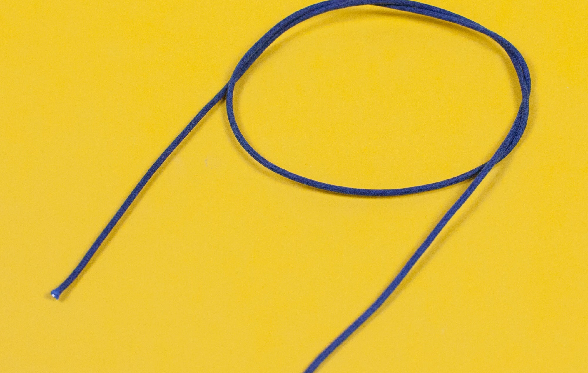 A reel of Gavitt USA 22awg cloth covered wire in blue