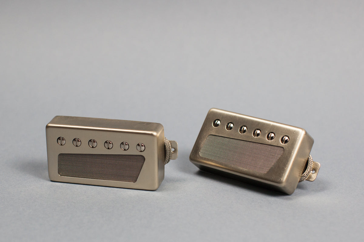 McNelly retro humbucker pickup set with silver foil
