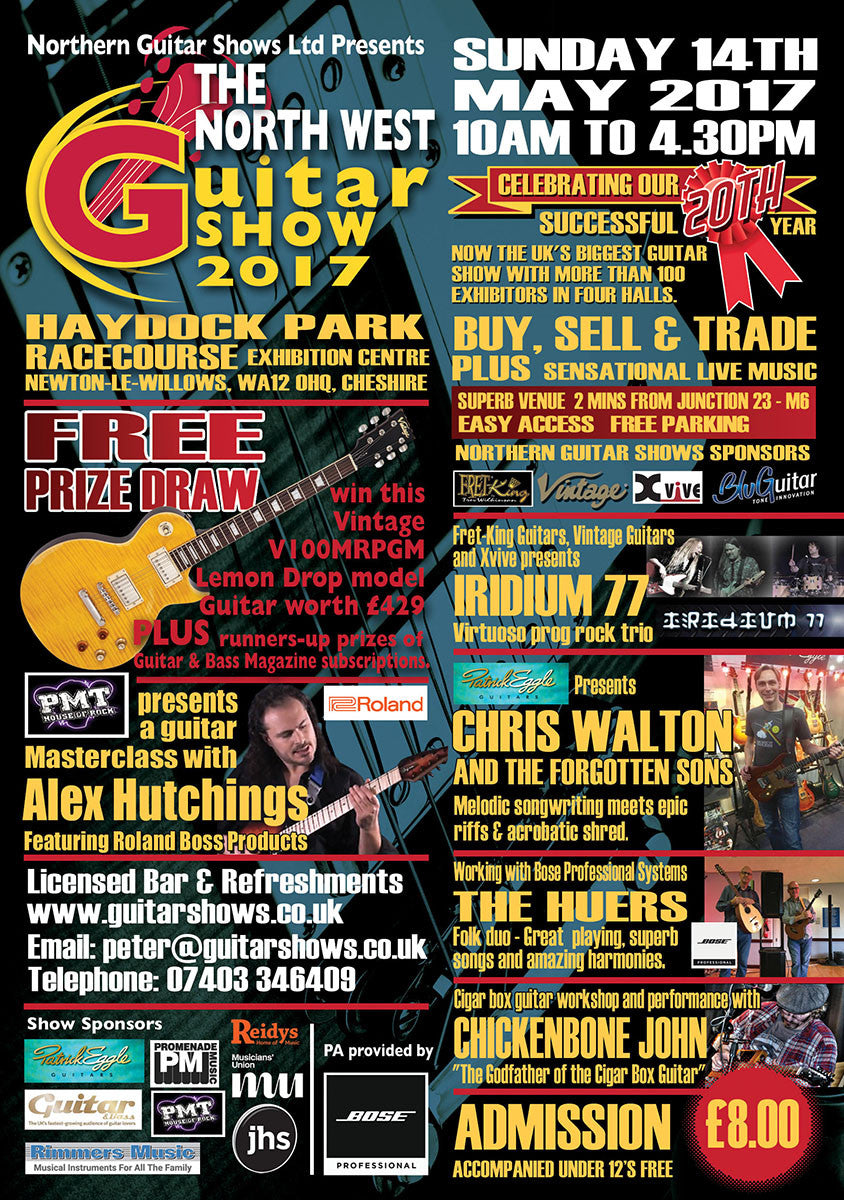 The North West Guitar Show 2017 at Haydock Park!