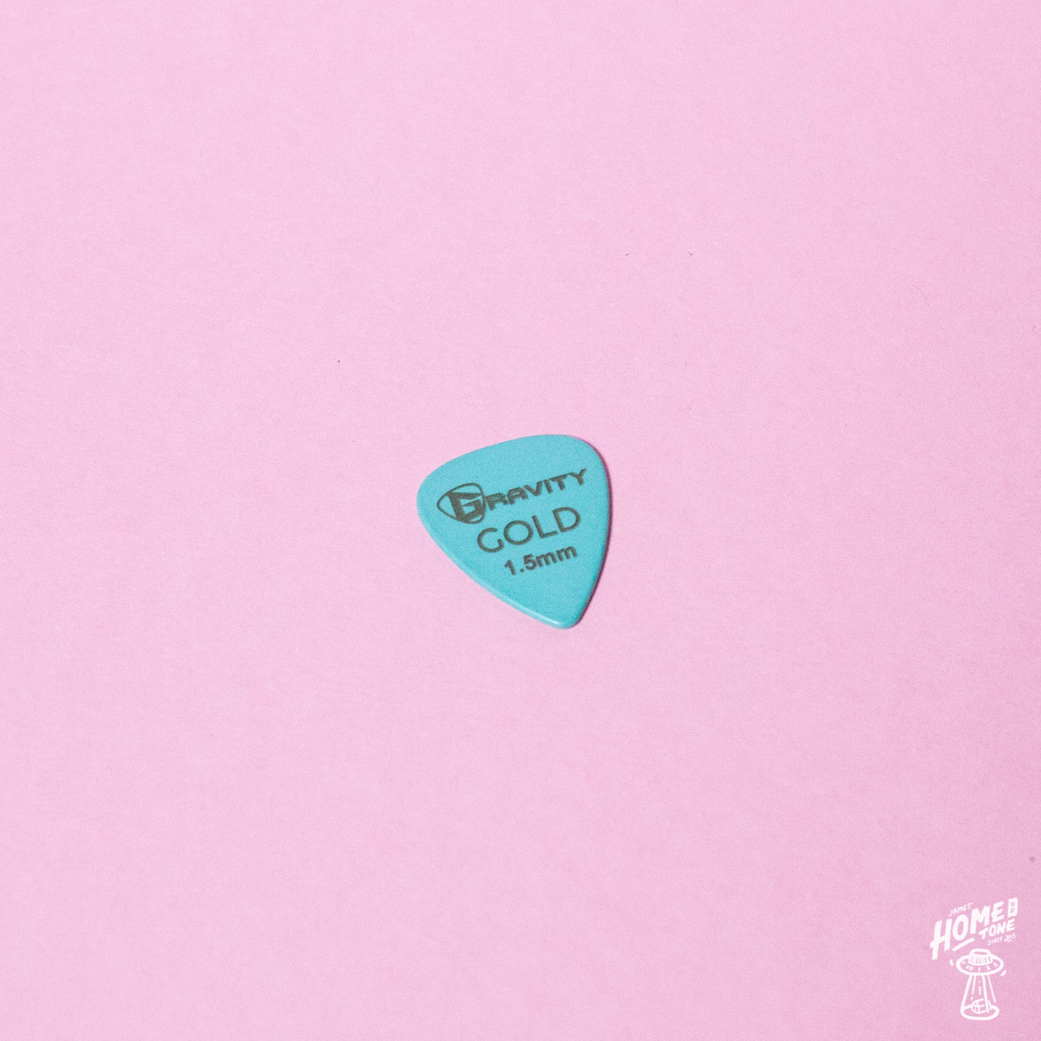 Gravity Pickups Gold Series 1.5mm sea foam green guitar pick