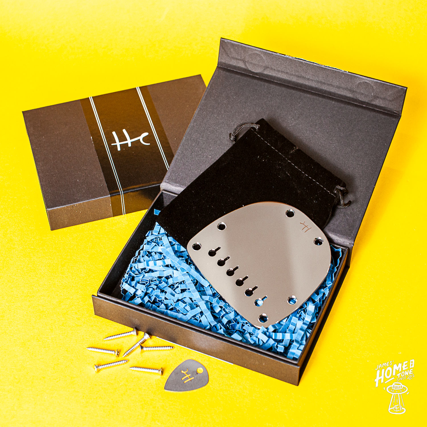 Halon Guitar Parts hardtail vibrato plate in chrome finish