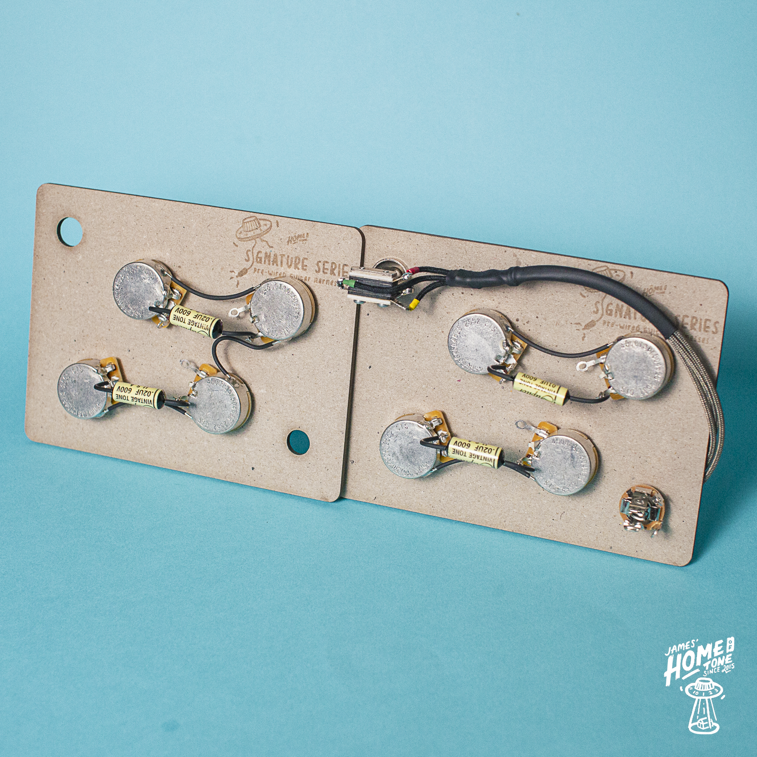 Home of Tone Signature Series 50s style Les Paul short shaft pre wired harness loom kits