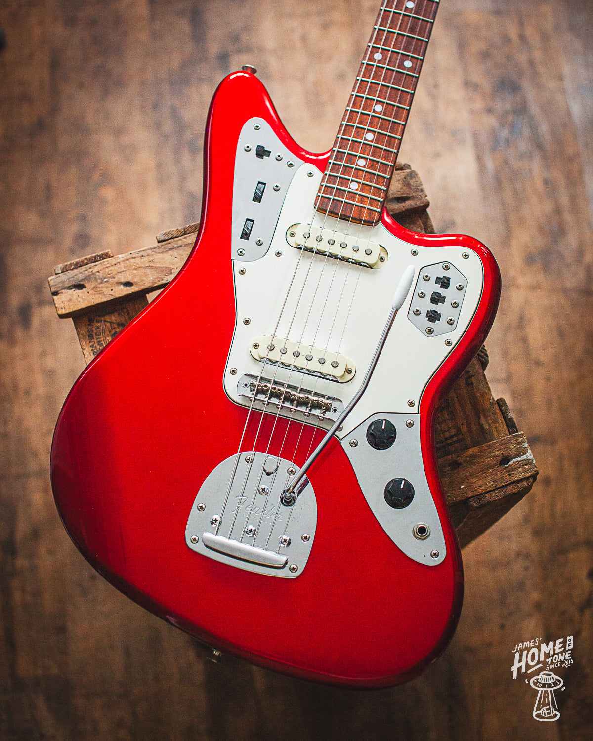 1997-99 Fender 'Crafted In Japan' JG-66 Jaguar in Candy Apple Red