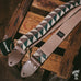 Etwood Handmade UK Guitar Straps - ‘Trail Nubuck' stone and taupe