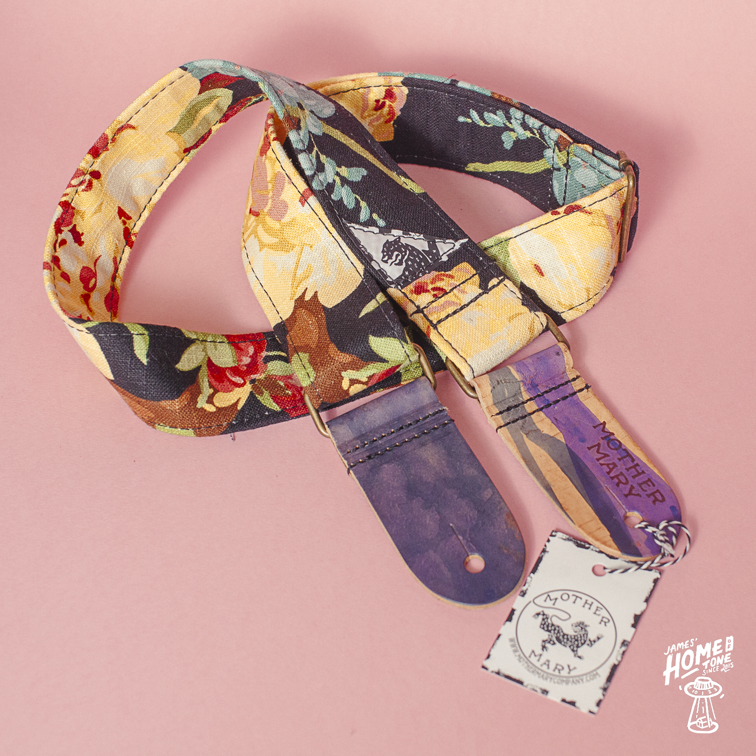 Mother Mary Company 'Night Garden' guitar strap