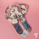 Mother Mary Company White Paisley guitar strap 2
