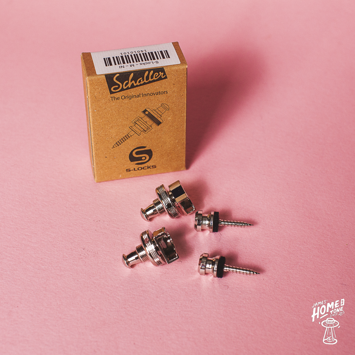 Schaller S-Lock strap lock set in nickel