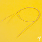 A reel of Gavitt USA 22awg cloth covered wire in yellow