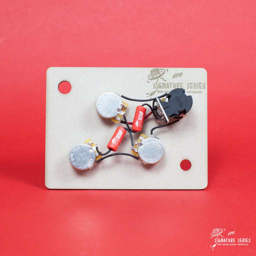 Pre-Wired Guitar wiring harness | 50s style Les Paul Phase switch PG Push/Pull kit | Right Handed