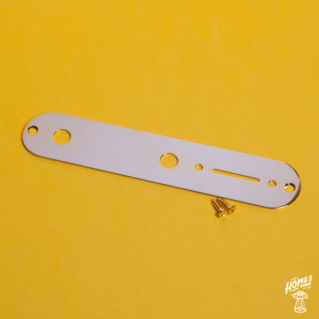 Gotoh Telecaster Control Plate USA Specs Chrome Gold Black Aged