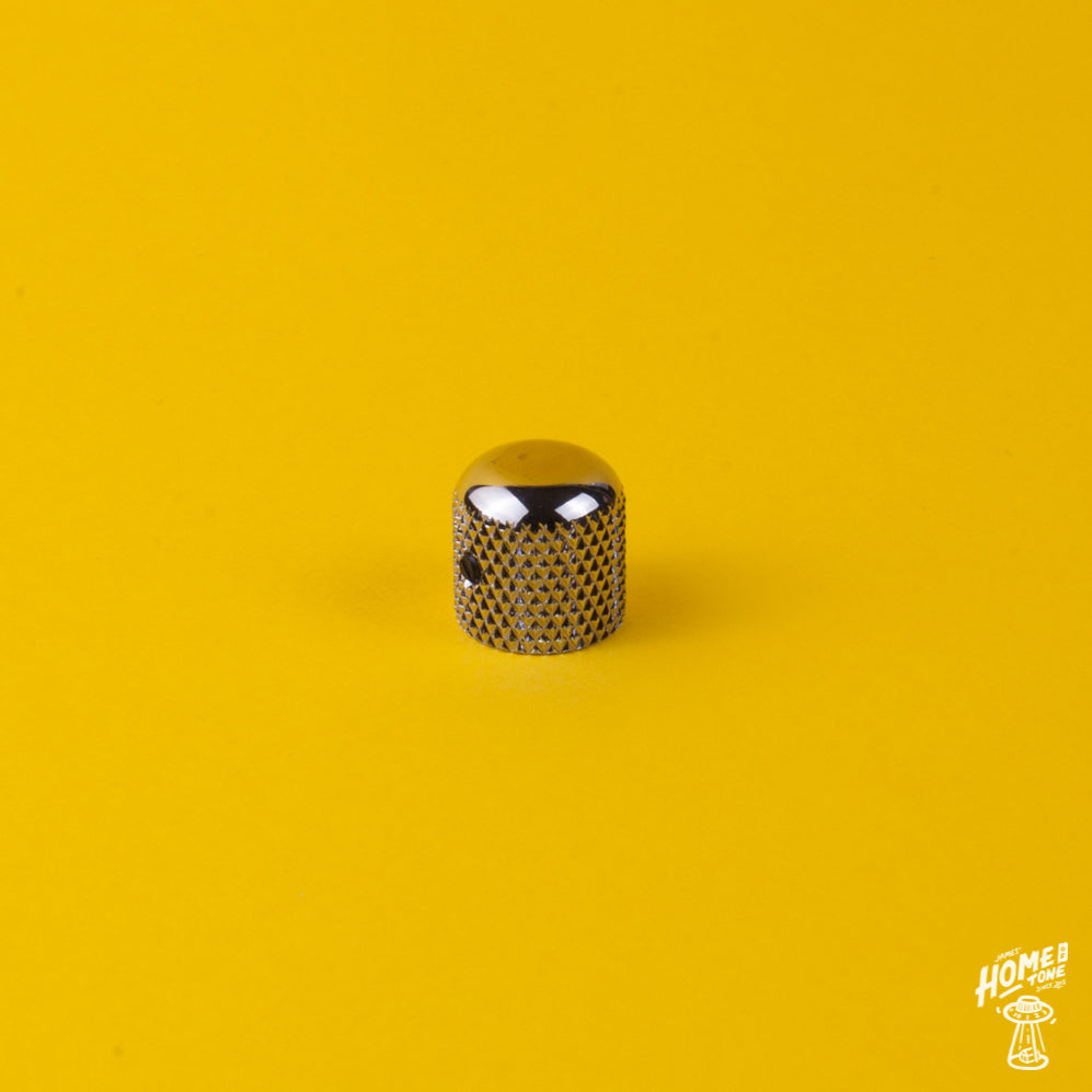 Quality domed top fine knurl control knob for USA solid shaft pots James' Home of Tone