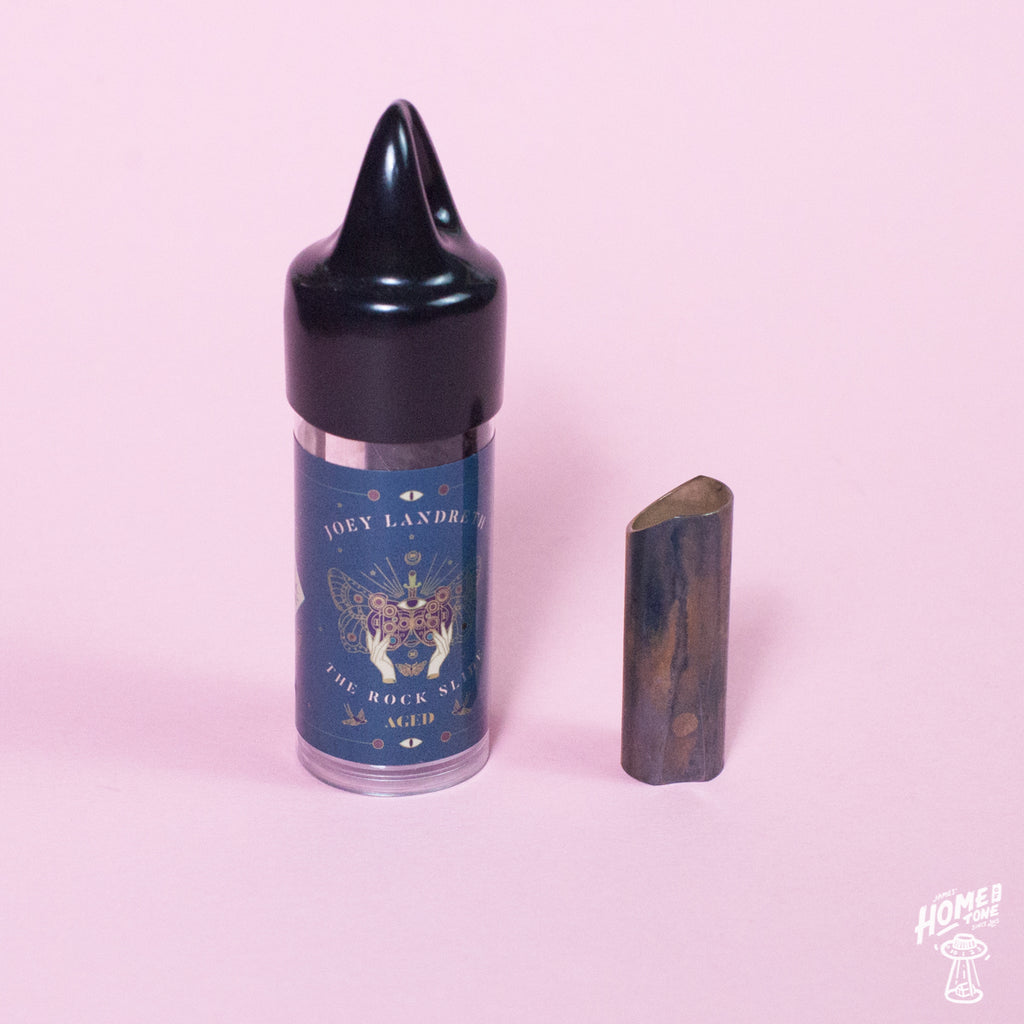 The Rock Slide Joey Landreth Signature Brass guitar slide James