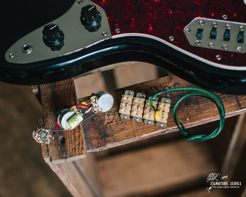 Pre Wired Bass Guitar wiring harness Bass VI kit Right Handed