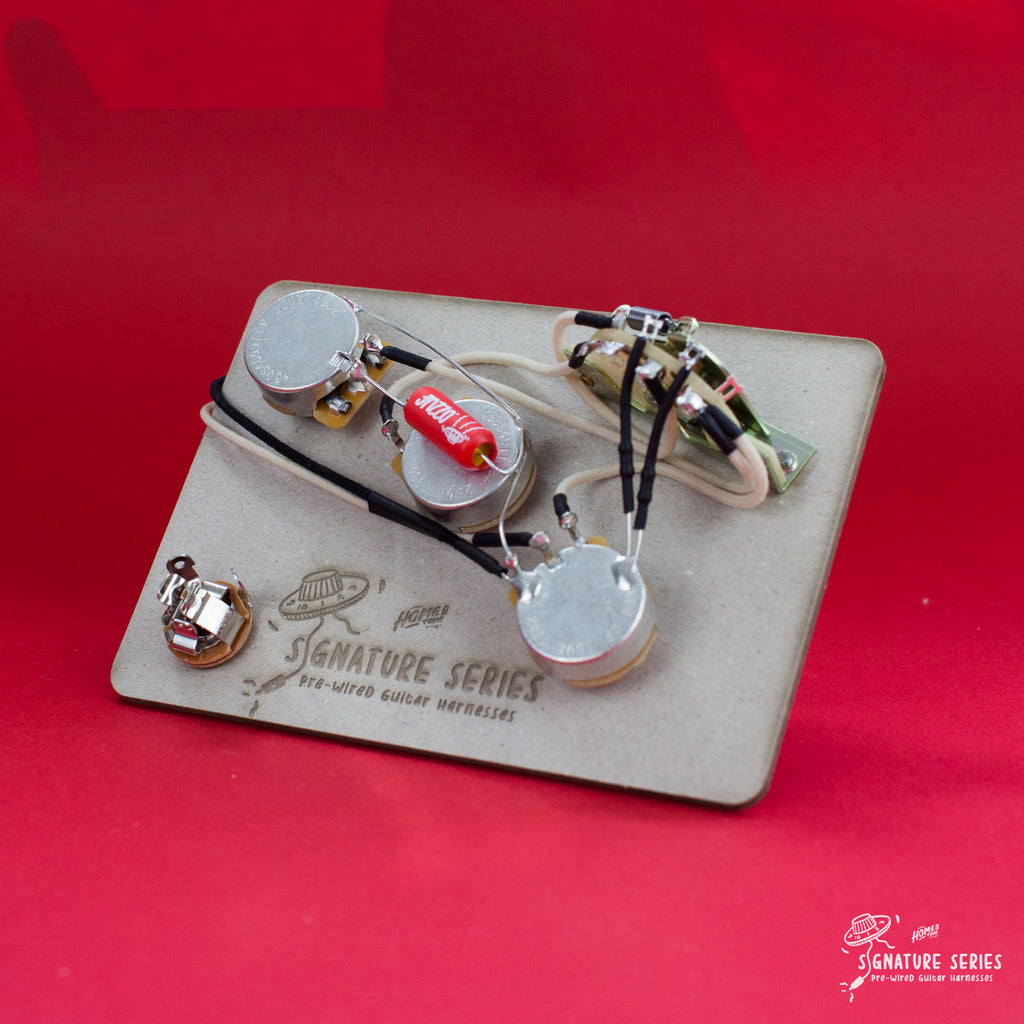 Pre-Wired Guitar wiring harness | HSS Stratocaster kit | Left Handed