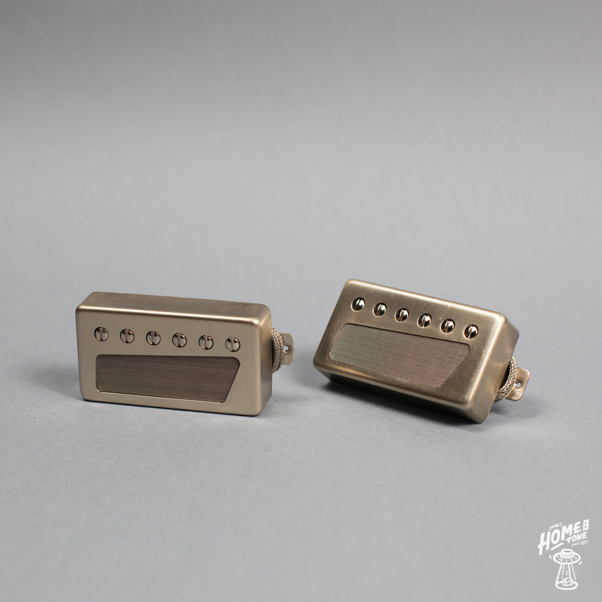 McNelly retro humbucker pickup set with silver foil